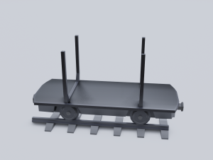 freight wagon 5 Modello 3D