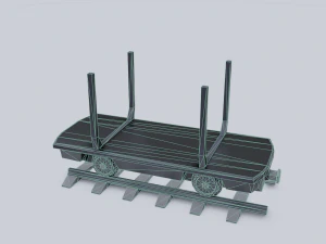 vag&atilde;o de carga 5 Modelo 3D