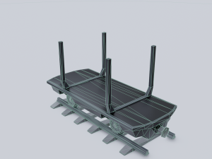 freight wagon 5 Modello 3D