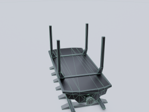 freight wagon 5 Modello 3D