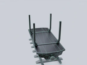 vag&atilde;o de carga 5 Modelo 3D