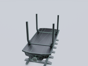 freight wagon 5 Modello 3D