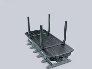 vag&atilde;o de carga 5 Modelo 3D