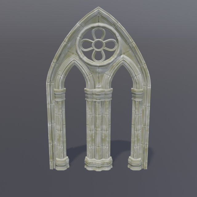 gothic arch 3D Model .c4d .max .obj .3ds .fbx .stl .blend 