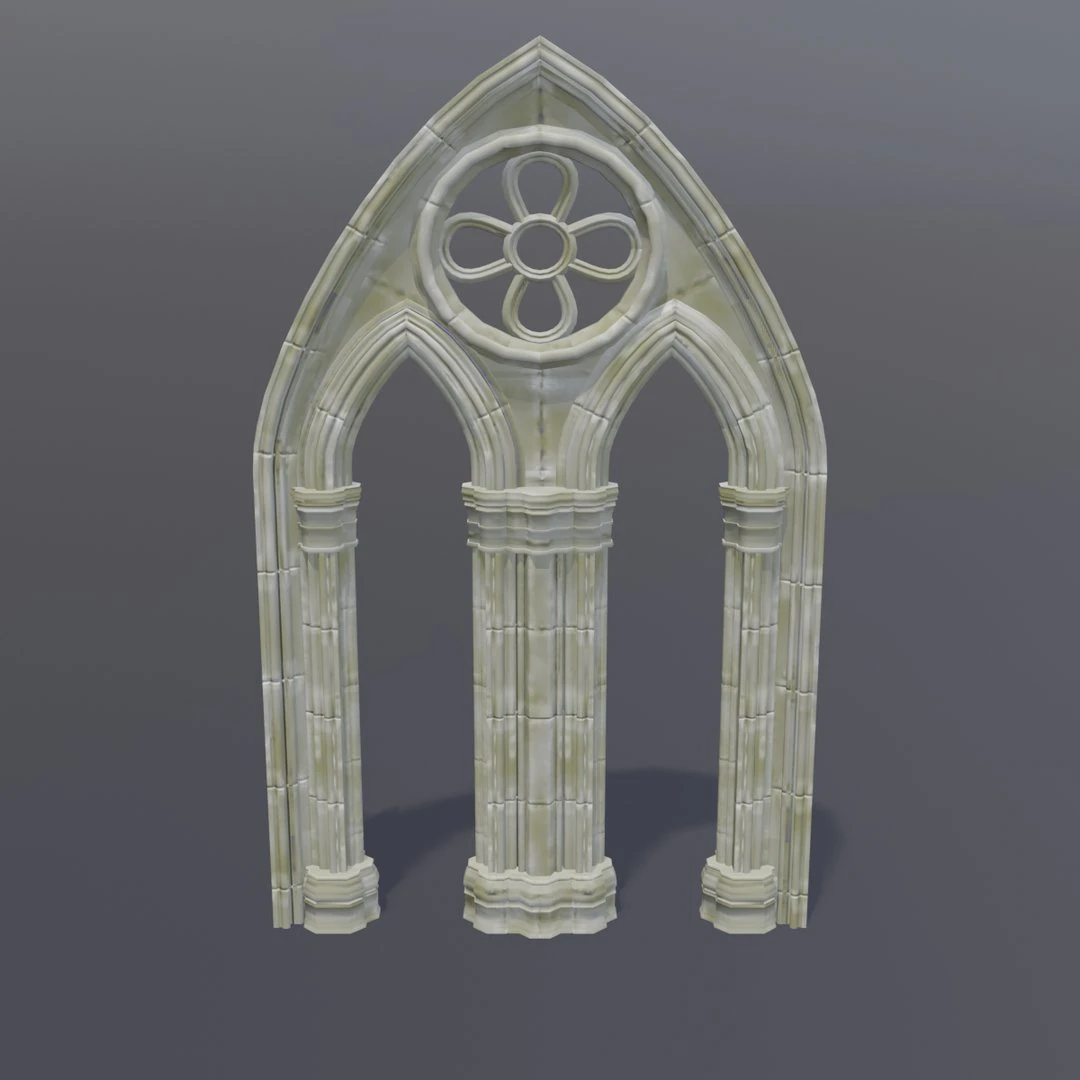 gothic arch 3D Model .c4d .max .obj .3ds .fbx .stl .blend 