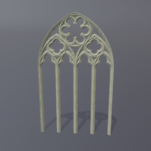 gothic arch v2 3D मॉडल .c4d .max .obj .3ds .fbx .stl .blend 
