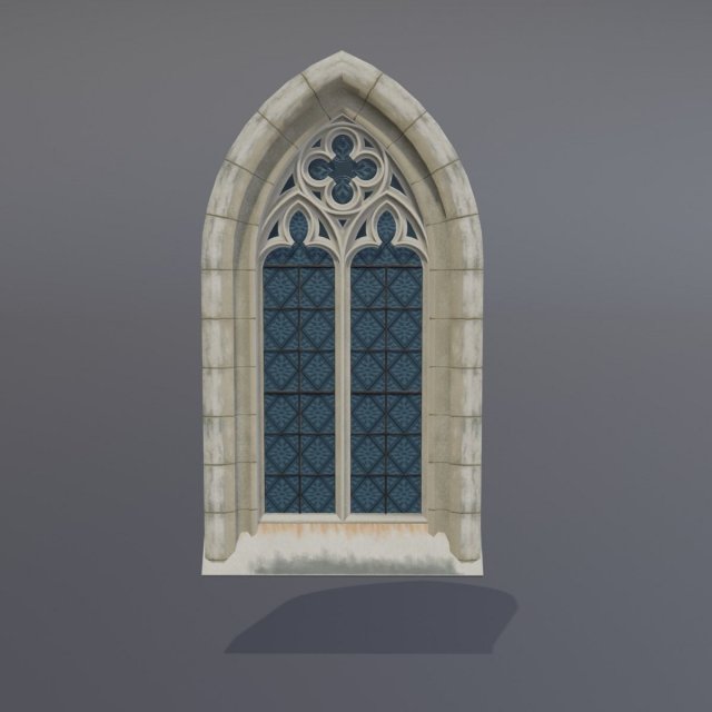 gothic window 3D 모델 .c4d .max .obj .3ds .fbx .stl .blend 