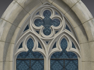 gothic window 3D 모델