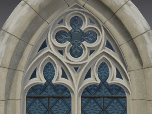 gothic window 3D Model