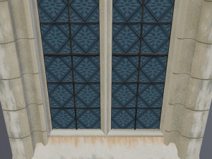 gothic window 3D 모델