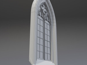 gothic window 3D 모델