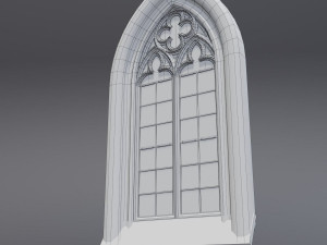 gothic window 3D 모델
