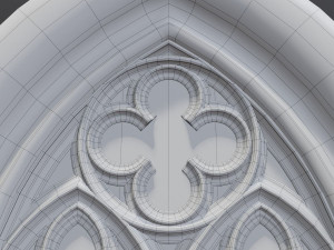 gothic window 3D 모델