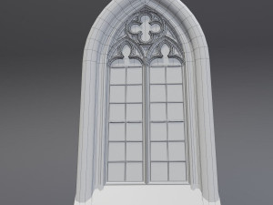 gothic window 3D 모델