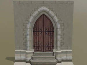 medieval door 3D Model