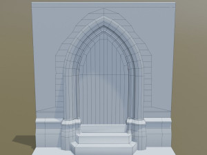 medieval door Model 3D