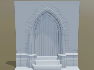 medieval door 3D Model