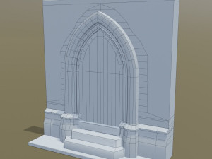 medieval door Model 3D