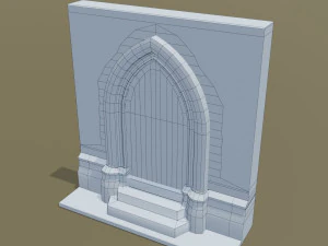 medieval door 3D Model