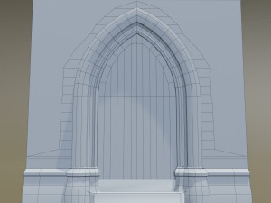 medieval door Model 3D