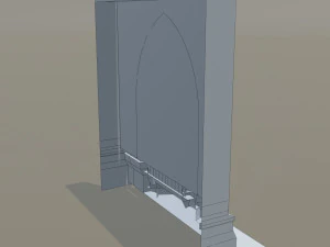 medieval door 3D Model