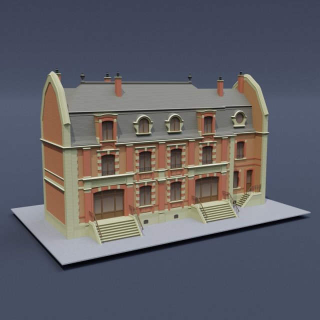 victorian house 02 Modelo 3D .c4d .max .obj .3ds .fbx .stl .blend