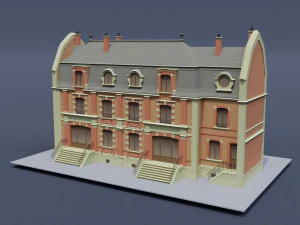 victorian house 02 3D Model