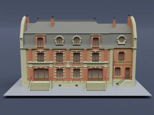 victorian house 02 3D Model