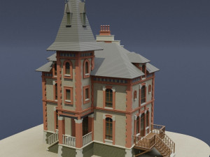 victorian house 03 Modèle 3D