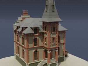victorian house 03 Modèle 3D