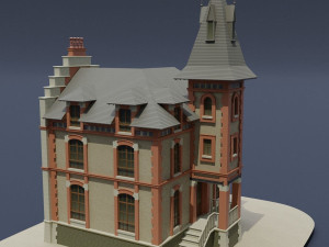 victorian house 03 Modèle 3D