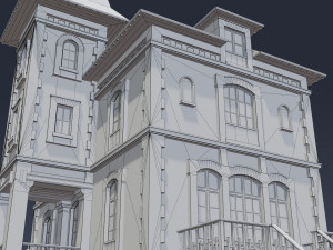 victorian house 03 Modèle 3D