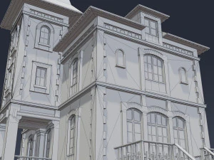 victorian house 03 3D Model