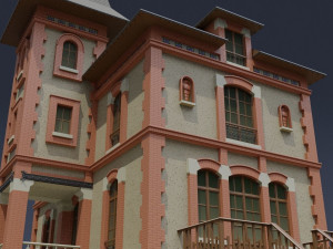 victorian house 03 Modèle 3D