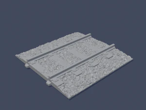railway rails straight 3D Print Model