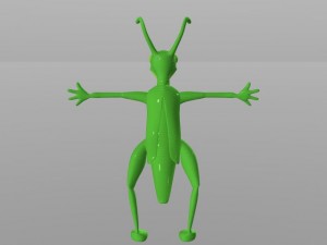 grasshopper Modello 3D