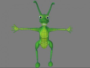 grasshopper Modello 3D