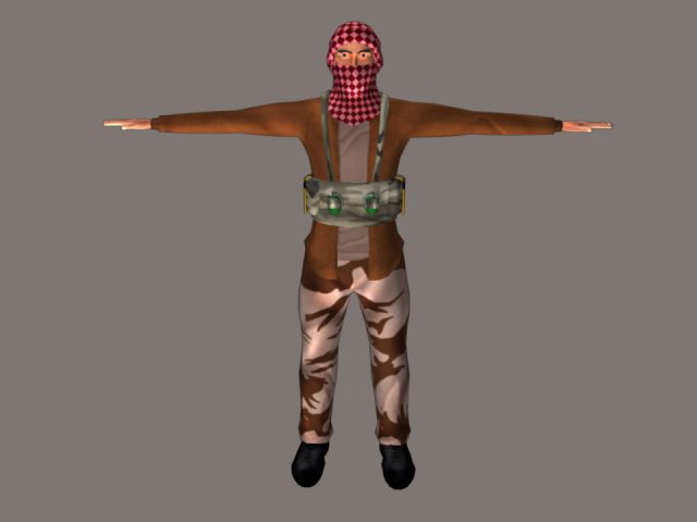 soldier 3D Model .c4d .max .obj .3ds .fbx .stl .blend 