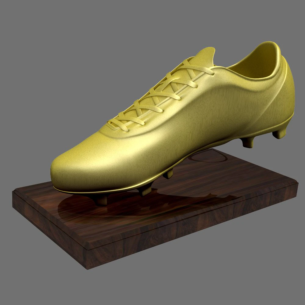 golden soccer award 3D Model .c4d .max .obj .3ds .fbx .stl .blend