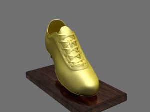 golden soccer award Modello 3D