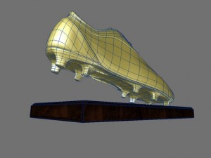 golden soccer award Modello 3D