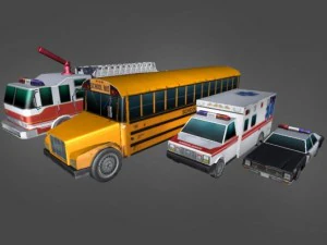 汽车 部门 城市 3D 模型