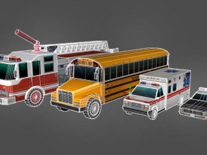 cars departement city 3D Model