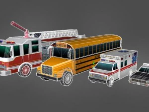 cars departement city 3D Model