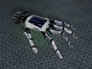 chrome hand Modelo 3D