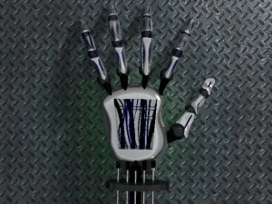 chrome hand 3D Model