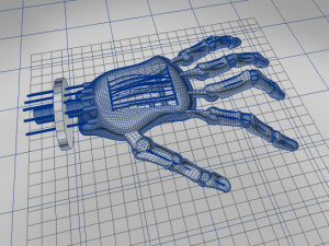chrome hand 3D Model
