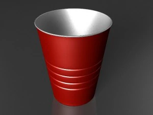 ディキシーカップ 3Dモデル