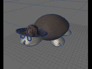 貝殻亀 3Dモデル