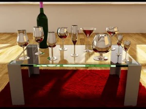 안경 컬렉션 3D 모델